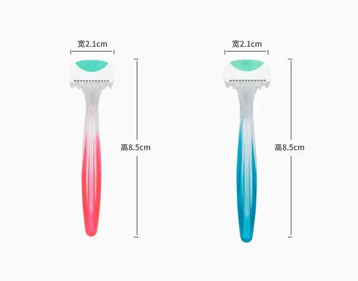 2pcs Armpit Leg Face Hair Woman Trimmer Shaver Manual Shaving Women's Razor Trimmers Razor Blades Razor For Female Sale