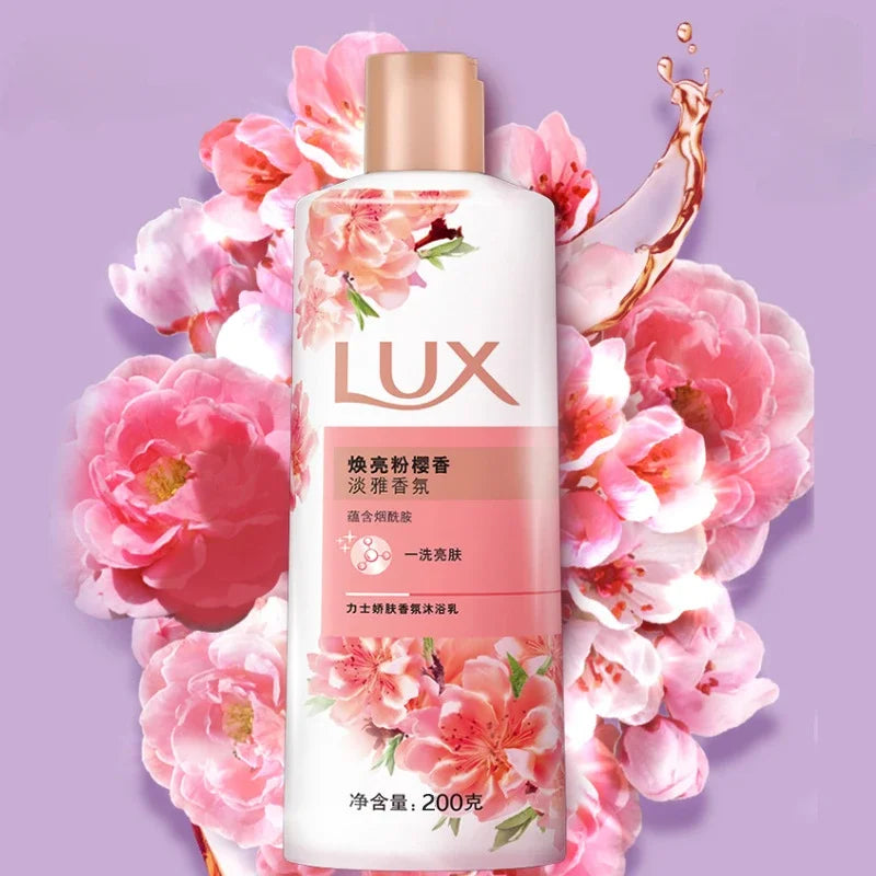 200g Lux Shower Gel Lotus Charming Skin Moisturizing Deep cleaning Remove excess oil and grease Long lasting Fragrant Skin care