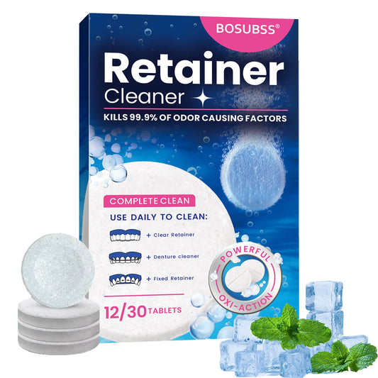 30/12 denture cleaning tablets - denture cleaning tablets, aligners, braces, and retainer cleaning tablets, completely clean