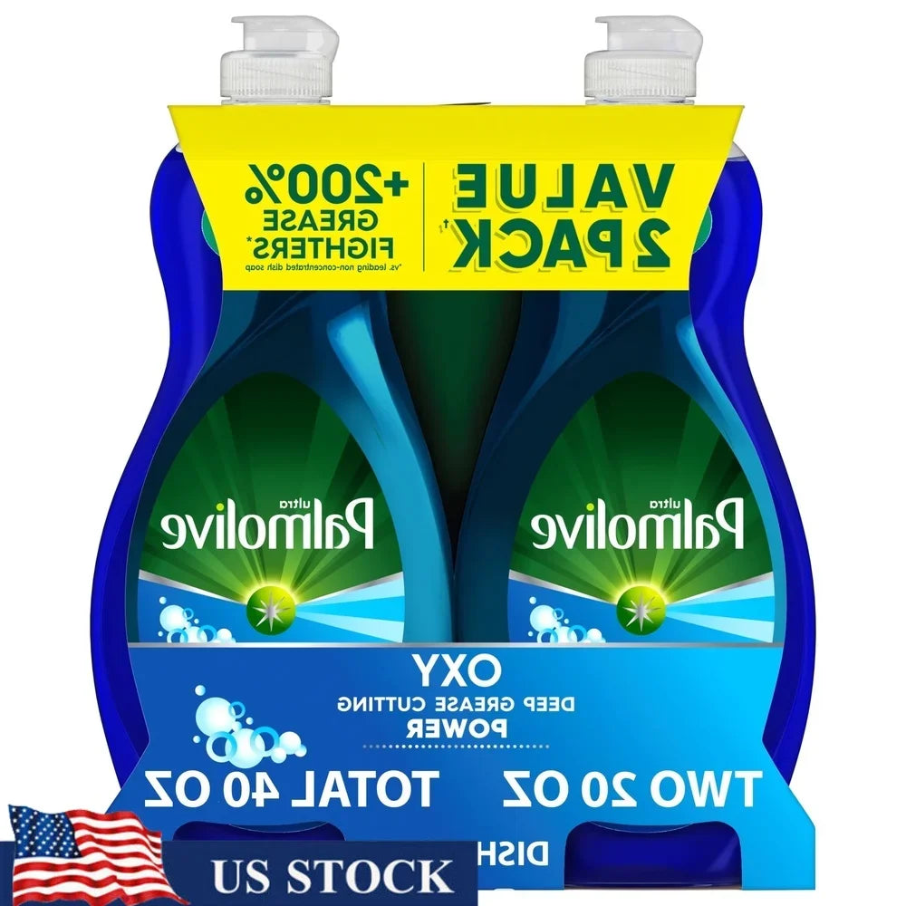 Ultra Oxy Liquid Dish Soap Power Degreaser 2 Pack 200 Percent More Grease Fighters Tough on Grease Soft on Hands Versatile