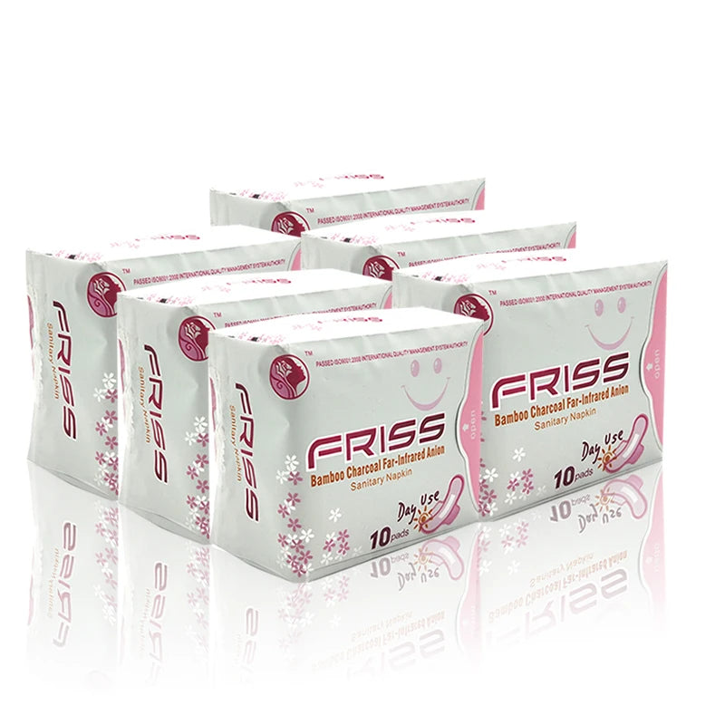 2Packs/20PCS High Quality Feminine Hygiene Lady Monthly Anion Sanitary Napkin Cotton Menstrual Pad for Day Use Women Health