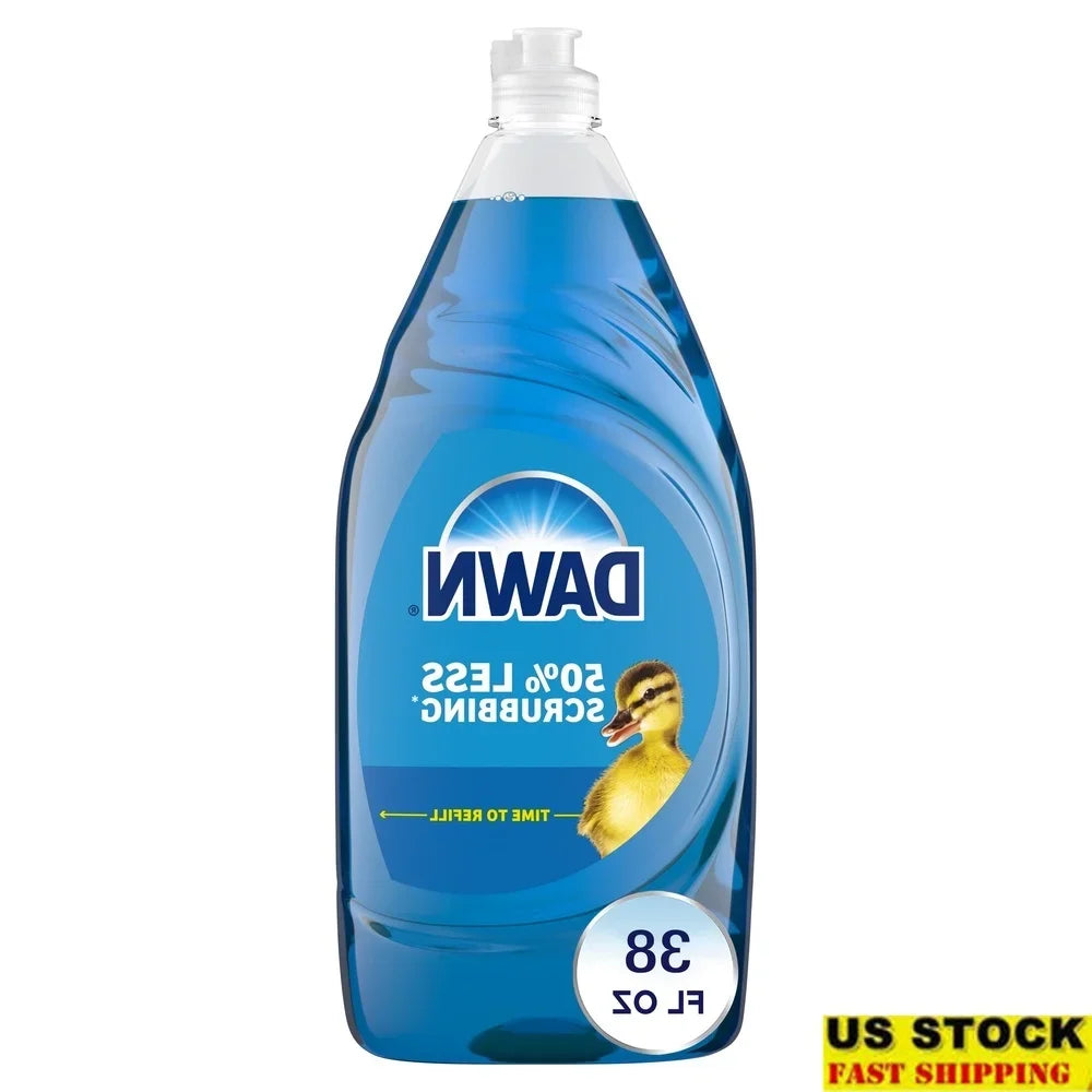 Biodegradable Dish Soap Liquid 38oz Ultra Concentrated Grease Removal Squeaky Clean Safe