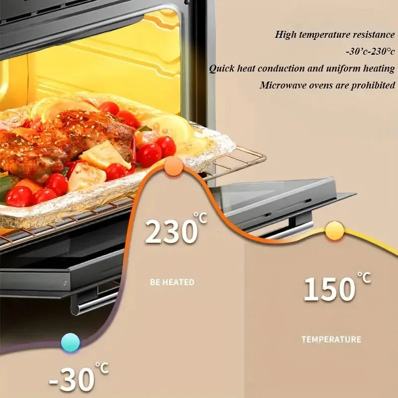 Heavy Duty Aluminum Foil Roll  - Extra Thick Oven & Grill Foil for Baking, Roasting, Grilling, Non-Stick & Heat Resistan