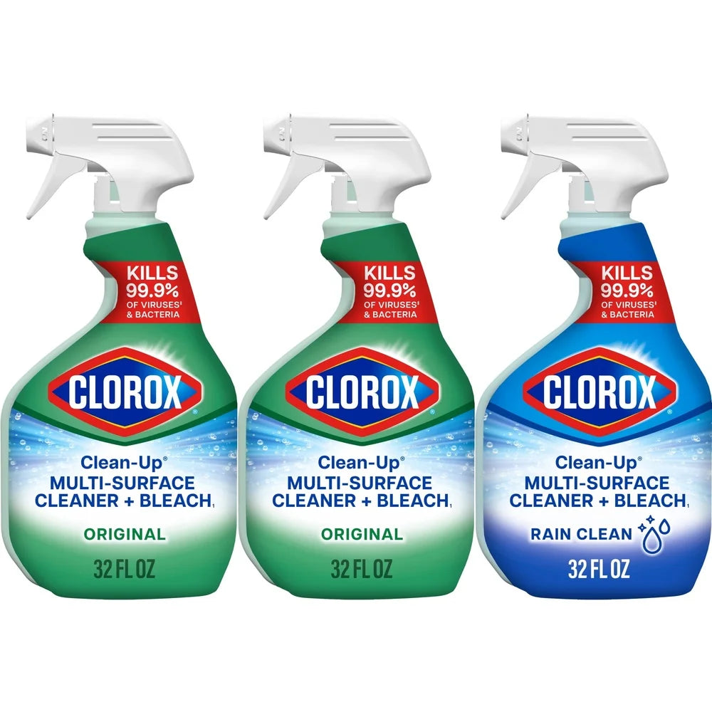 All-Purpose Cleaner Bleach Disinfecting Spray Multi-Surface Cleaner Home and Outdoor Stain Removal Kills COVID-19 3 Pack